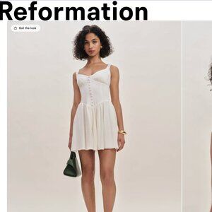 Reformation Wynn Dress Ivory - Size 8